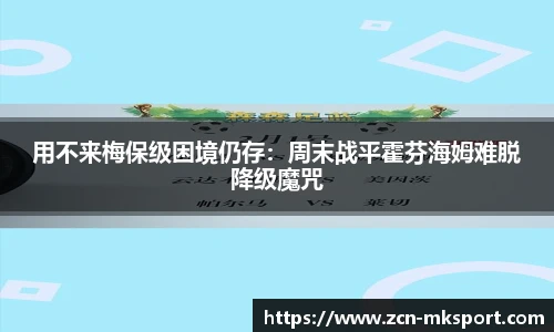 用不来梅保级困境仍存：周末战平霍芬海姆难脱降级魔咒
